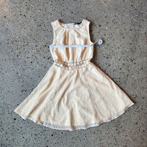 Elegant Cream New Look Dress - UK Size 8 / US Size 4
